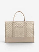 2 Pcs Quilted Laptop Tote Bag, 15.6" 17"