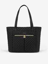 2Pcs Diamond Quilted Tote Bag, 15.6" 17"