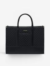 2 Pcs Quilted Laptop Tote Bag, 15.6" 17"