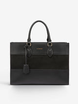 2Pcs Colorblock Laptop Tote Bag, 15.6" 17.3"