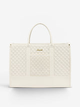 2 Pcs Quilted Laptop Tote Bag, 15.6" 17"