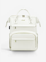 Leather Laptop Backpack, 15.6"-18"