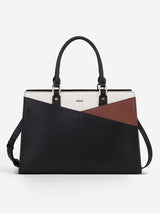 2-teilige Leder-Laptoptasche fürs Büro, 15,6" 17,3"