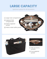 2Pcs Lightweight Puffy Tote Bag