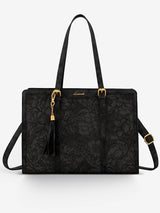 LOVEVOOK 2Pcs Vintage Leather Laptop Tote, 15.6" 17.3", 2208