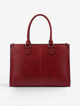 2Pcs Vintage Leather Laptop Bag, 15.6"