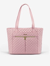 2Pcs Diamond Quilted Tote Bag, 15.6" 17"