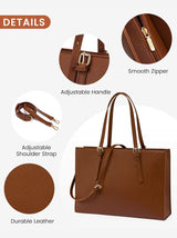 2Pcs Laptop Shoulder Bag, 15.6"