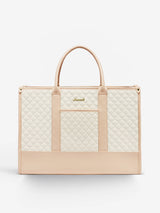 2 Pcs Quilted Laptop Tote Bag, 15.6" 17"