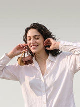 The Anchor Collection Tote Bag, C0003, Brown Embossed