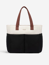 2Pcs Multi-pocket Puffer Tote Bag, 15.6" 17.3"