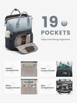 Multicolor Laptop Backpack, 15.6" 17.3"