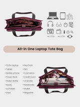 2Pcs Aphrodite Tote Bag, 15.6"