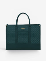 2 Pcs Quilted Laptop Tote Bag, 15.6" 17"