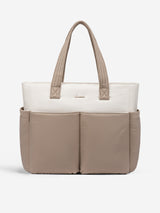 2Pcs Multi-pocket Puffer Tote Bag, 15.6" 17.3"