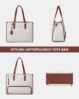 2Pcs Lunch Tote Shoulder Bag, 15.6",2033