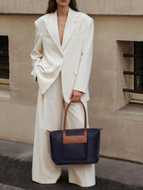 Grace Laptop Tote, Mist Blue