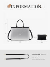 2Pcs Leather Computer Bag, 15.6" 17.3"