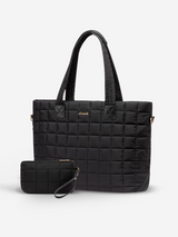 2Pcs Lightweight Puffer Tote Bag, 15.6" 17"