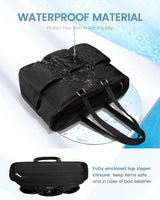 Multi-Pocket Laptop Tote Bag, 15.6" 17.3"