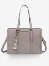 LOVEVOOK 2Pcs Vintage Leather Laptop Tote, 15.6" 17.3", 2208