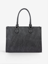 2Pcs Vintage Leather Laptop Bag, 15.6"