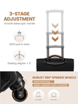 LOVEVOOK Carry-on Suitcase 20 Inch(US ONLY) 3500