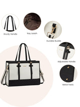 LOVEVOOK 2Pcs Canvas Laptop Tote Bag, 15.6" 30130