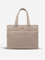 2Pcs Quilted Work Tote Bag, 15.6" 17.3"