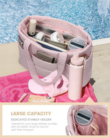 LOVEVOOK Large Puffer Work Tote Bag, 15.6" 17" 4146