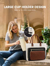 Multi-Pocket Laptop Tote Bag , 15.6" 17.3"