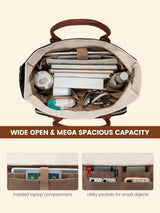 Multi-Pocket Laptop Tote Bag , 15.6" 17.3"