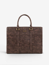 2 Stück elegante Tragetasche im Colorblock-Design, 15,6"