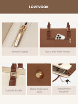 2Pcs Laptop Tote Bag, 15.6"