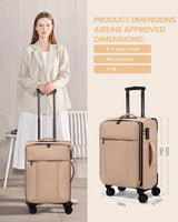 Spinner Carry On Luggage, 22"(US ONLY)
