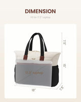 Multi-pocket Puffer Tote Bag, 15.6" 17.3"