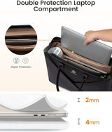 PU Leather Work Bag, 15.6" 17.3"