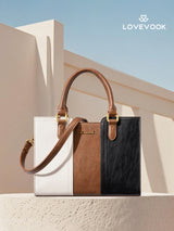 Vintage Leather Shoulder Handbag 11" 12.6"