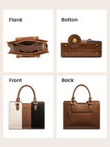 Vintage Leather Shoulder Handbag 11" 12.6"