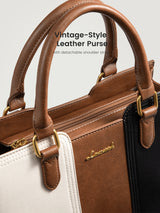 Vintage Leather Shoulder Handbag 11" 12.6"