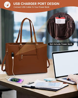 2Pcs Laptop Shoulder Bag, 15.6"