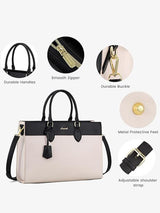 2Pcs Leather Computer Bag, 15.6" 17.3"