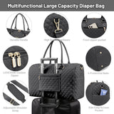 5Pcs Quilted Diaper Tote Bag