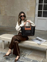 Grace Laptop Tote, Ink Brown