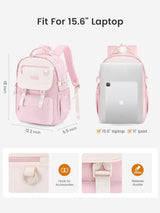 School Backpack for Girls, 15.6" 17.3"