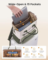 Stylish School Backpack, 15.6" 17", 5116