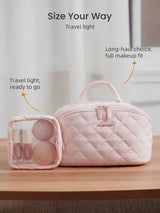 2Pcs Travel Makeup Bag