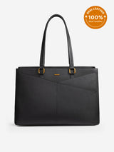 Elevate Top-Grain Leather Tote--100% Cowhide