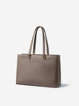Elevate Top-Grain Leather Tote--100% Cowhide