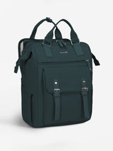LOVEVOOK 1930 laptop backpack dark green with separate laptop compartment